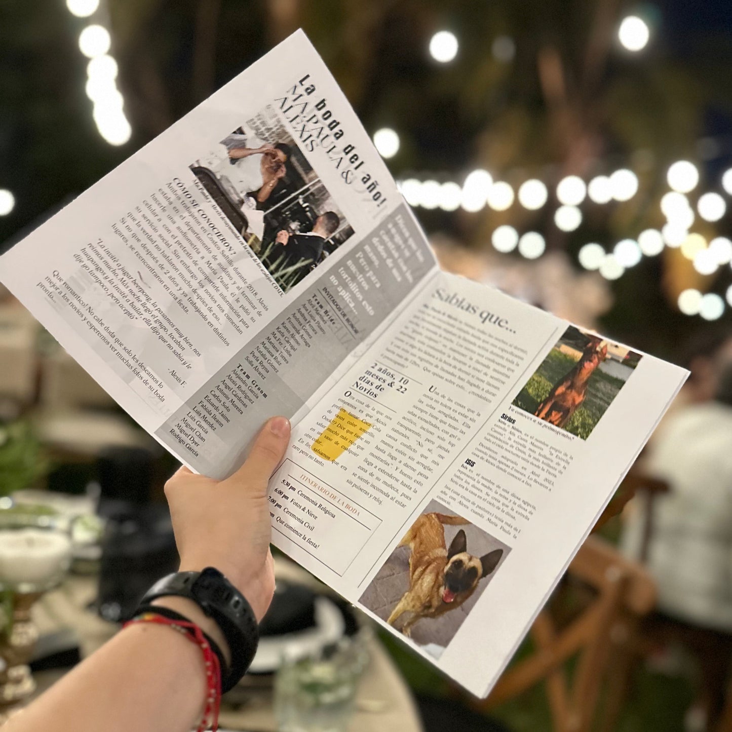 Periódico de Boda Personalizado (Carpeta Digital y Filtro de Instagram)