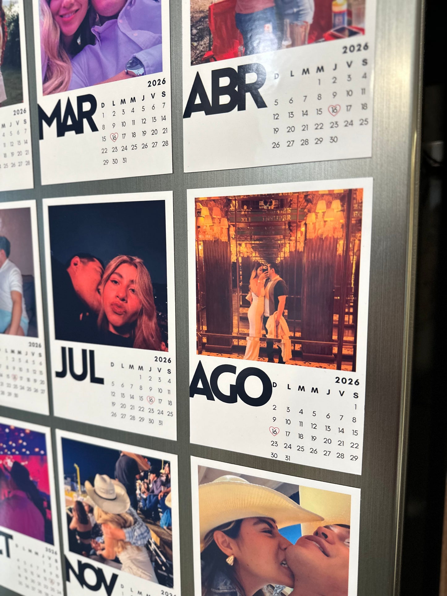 Calendario de imán 2026 personalizado
