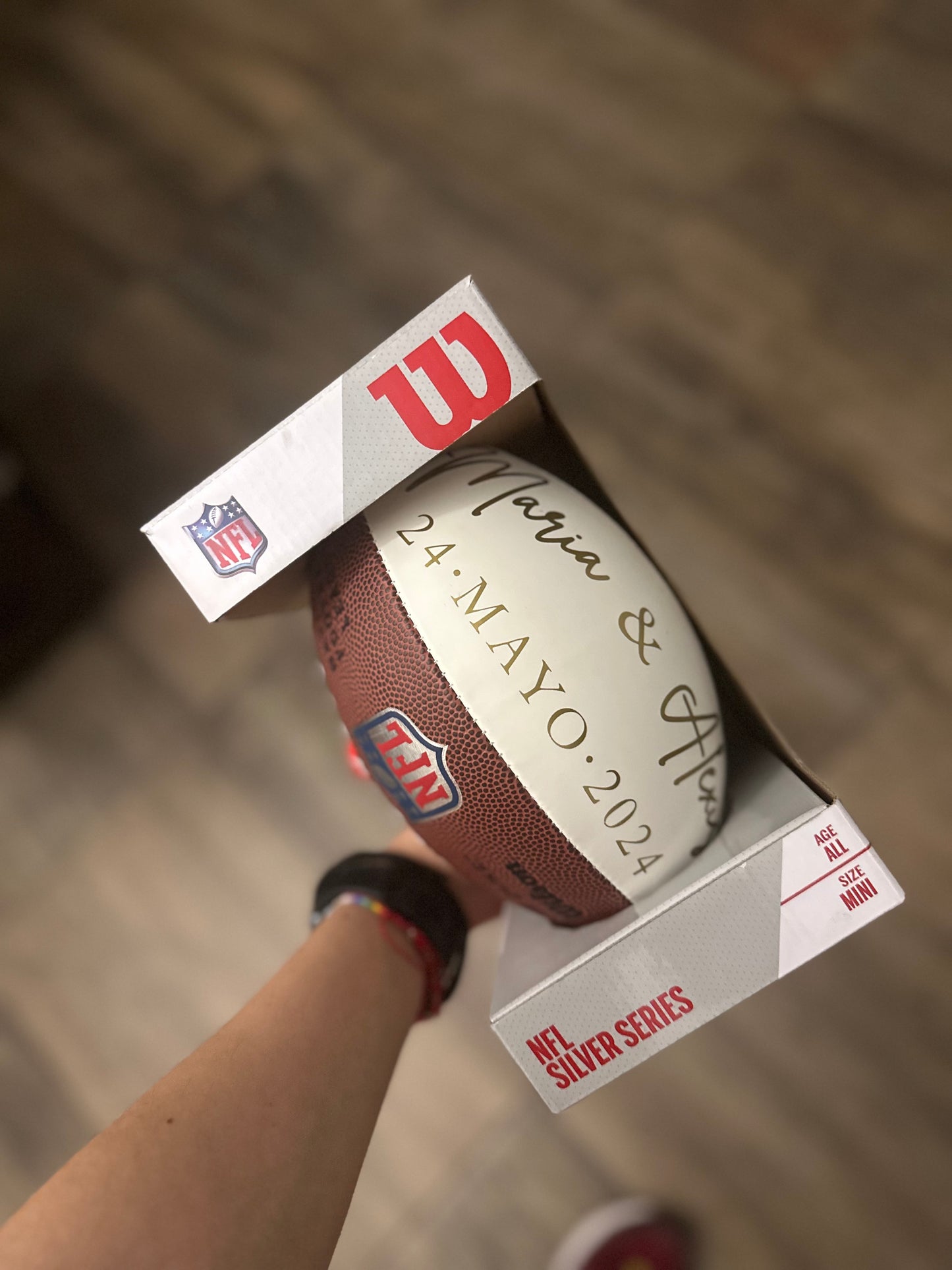 Balón De Fútbol Américano Para Lanzar Liga de Bodas