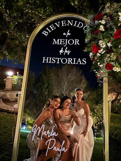Espejo Bienvenida para Eventos