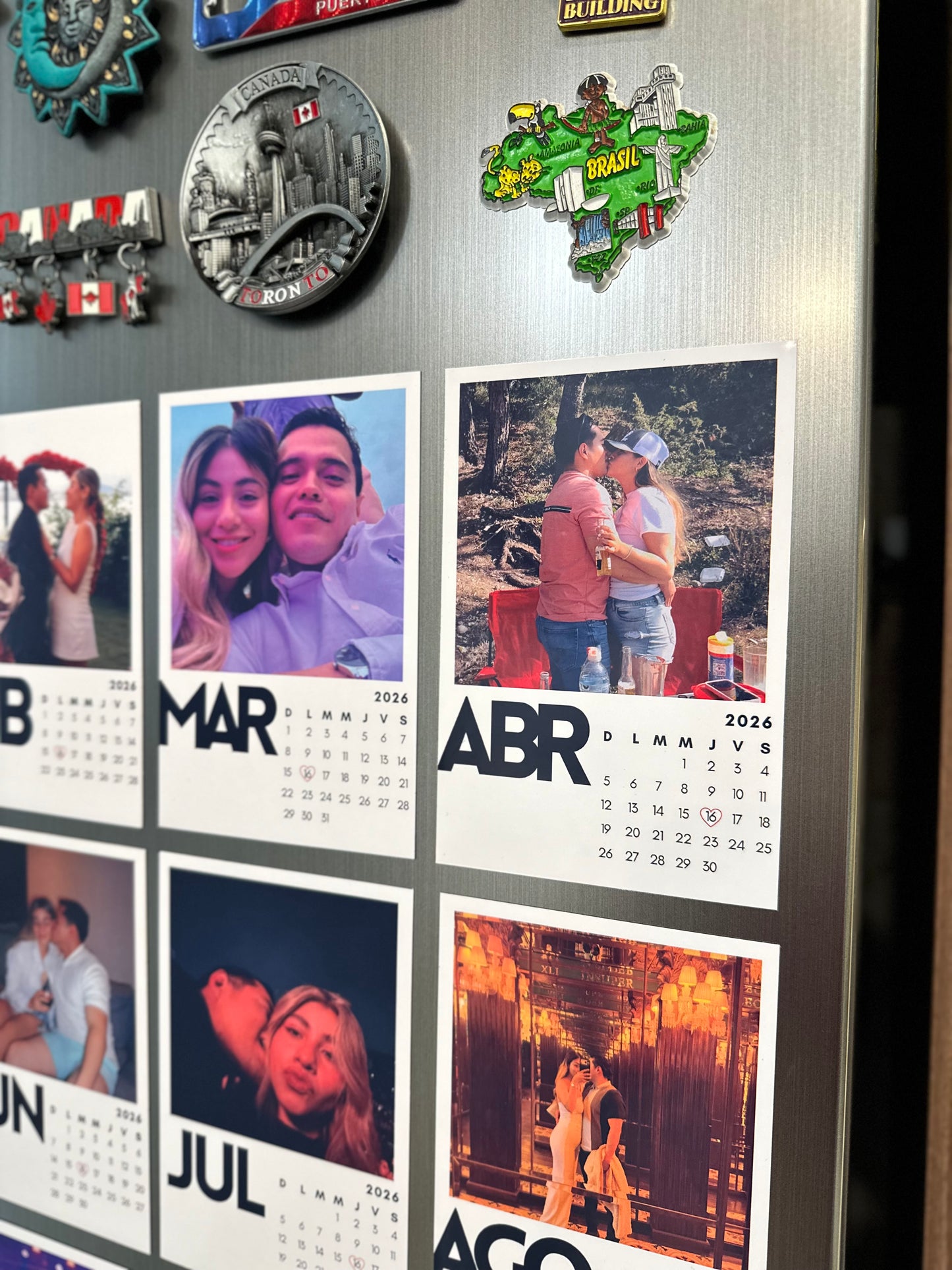 Calendario de imán 2026 personalizado