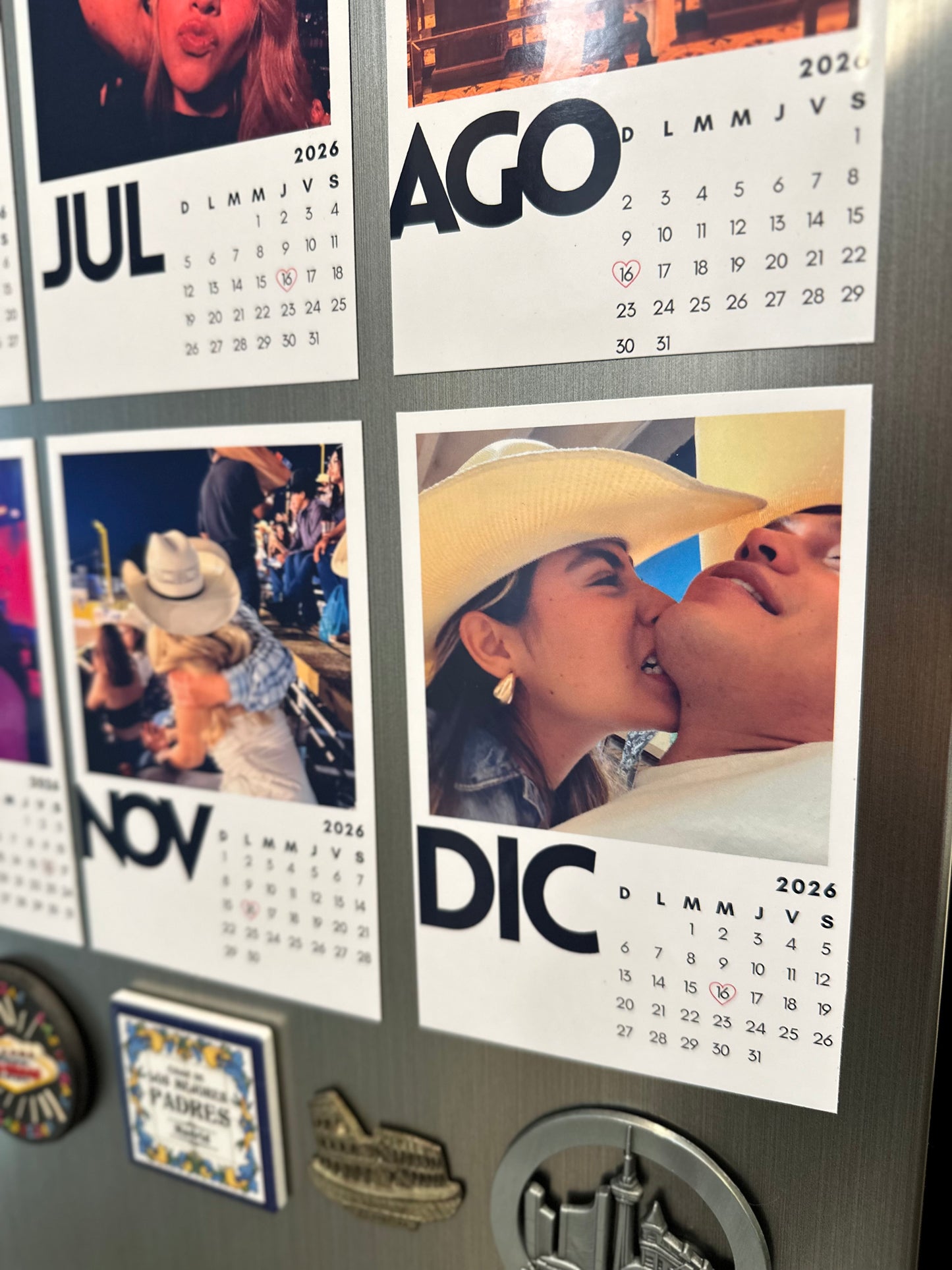 Calendario de imán 2026 personalizado