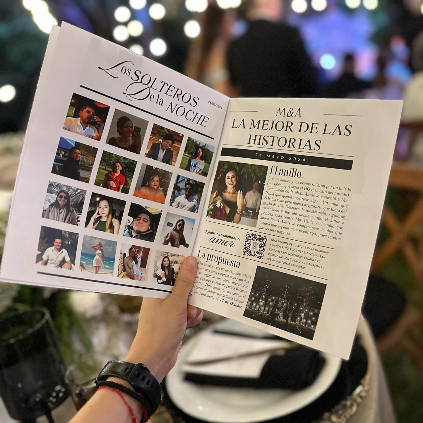 Periódico de Boda Personalizado (Carpeta Digital y Filtro de Instagram)