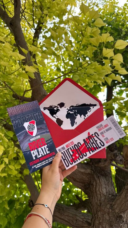 Boleto personalizado para regalo