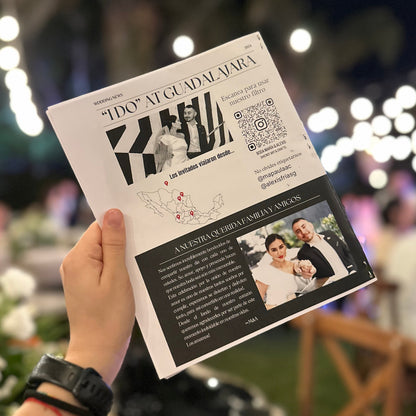 Periódico de Boda Personalizado (Carpeta Digital y Filtro de Instagram)