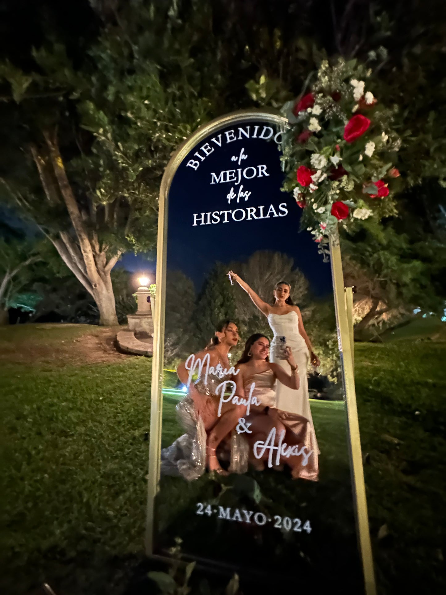 Espejo Bienvenida para Eventos