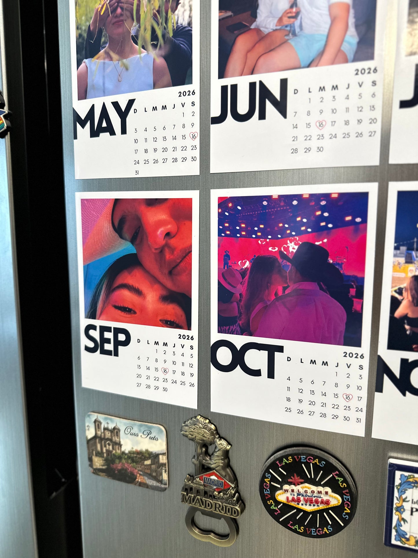 Calendario de imán 2026 personalizado