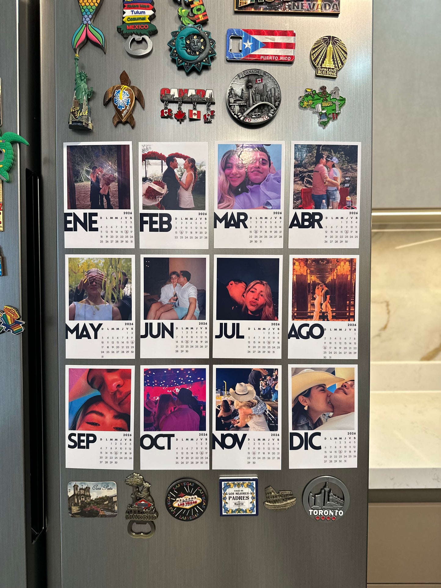 Calendario de imán 2026 personalizado