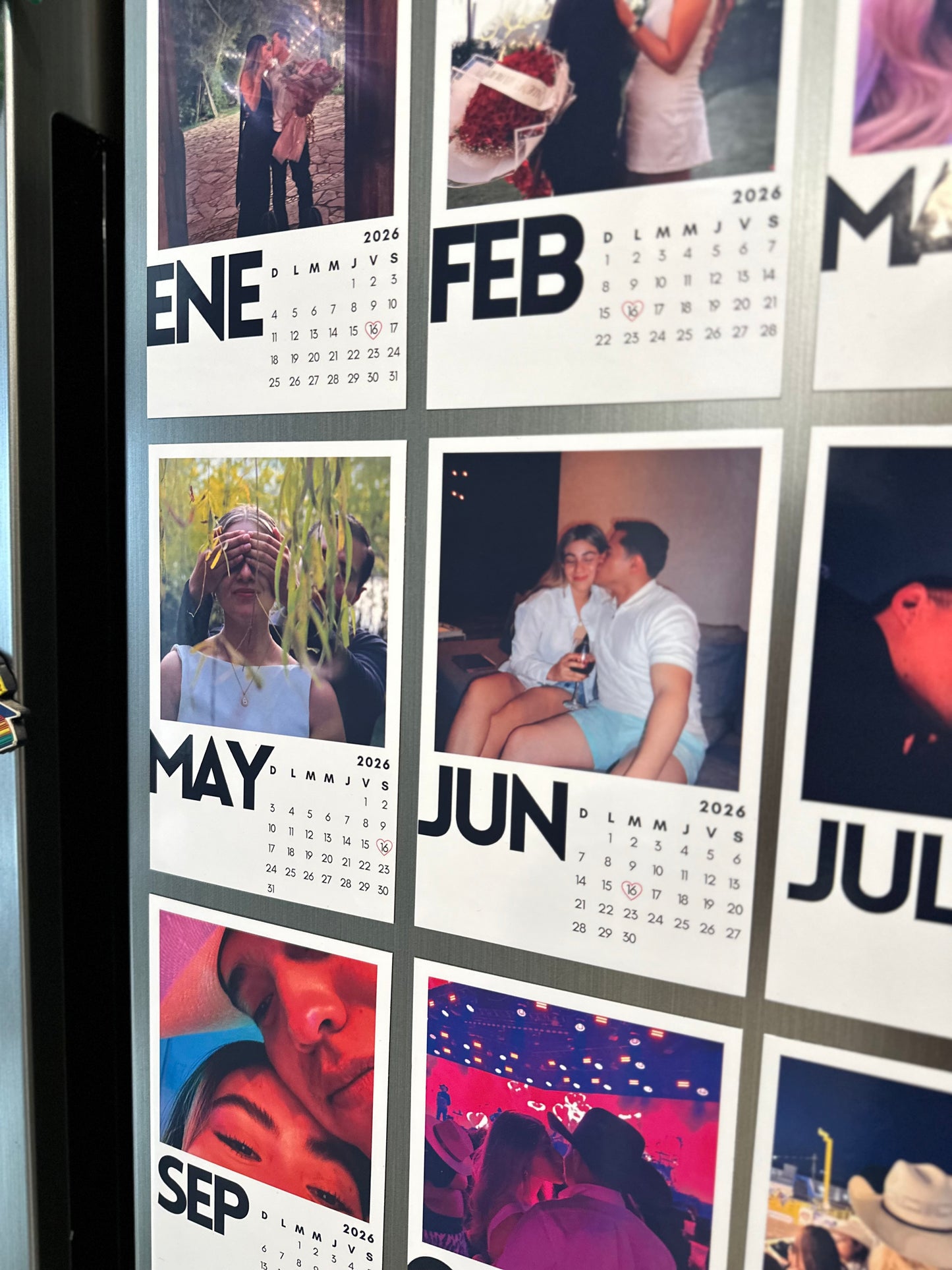 Calendario de imán 2026 personalizado